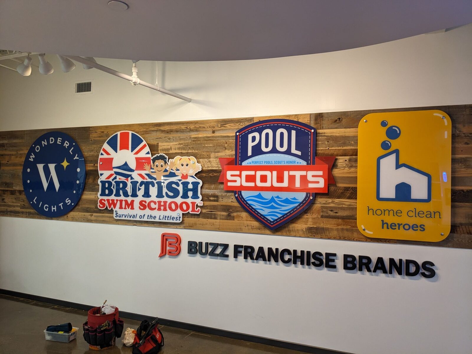Dimensional interior lobby signage by Signmasters