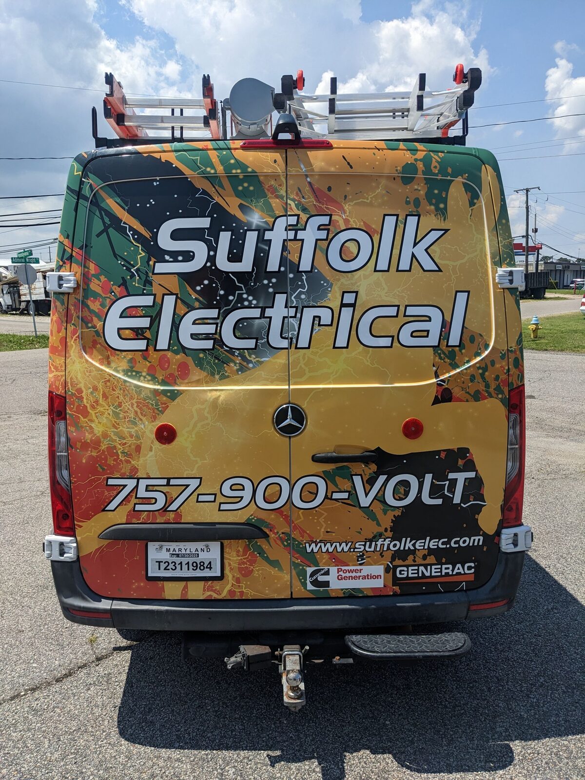 Suffolk Electrical full van wrap